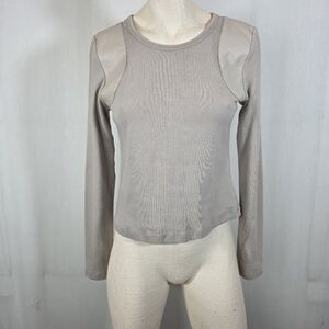 Maeve Anthropologie 🍓 Taupe Long Sleeve Top Sz S